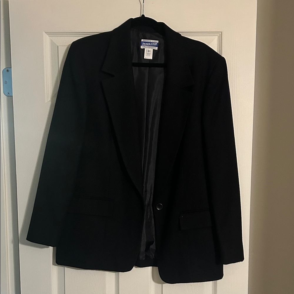 Vintage Pendleton Classic Black Women's Blazer